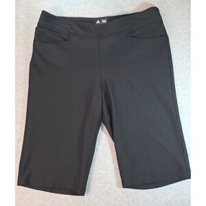 Adidas Golf Shorts Womens Pull On Black Athletic Performance Bermuda Small